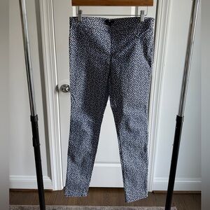 H&M Blue and White Cheetah Print Pants